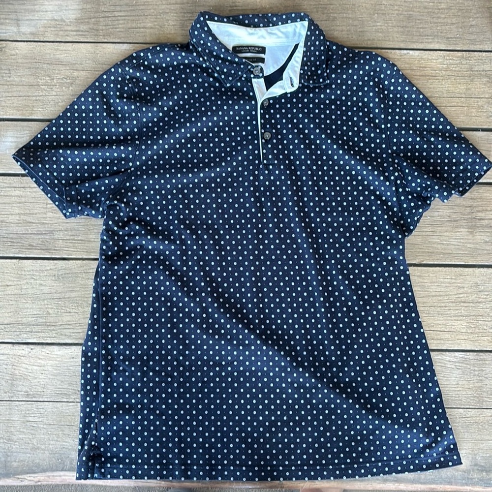 Banana Republic Mens Navy XL Luxury Touch Polo